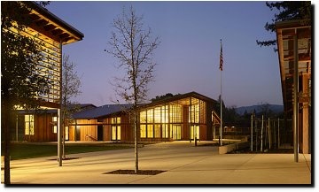 Community Hall at Twilight